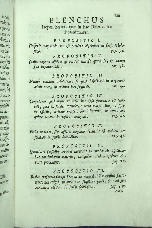 De qualitatibus corporum sensibilium dissertatio phisicotheologica authore P.F. Fortunato a Brixia ord. Min. Ref. Provinciae Brixiae.
