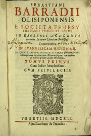Sebastiani Barradij Olisiponensis e Societate Iesu 