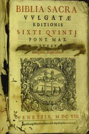 Biblia sacra vulgatae editionis sixti quinti pnt. Max
