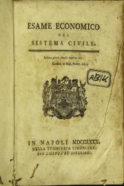 Esame economico del sistema civile