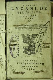 M. Annaei Lucani De bello ciuili