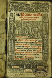 Sermones Gabrielis Barelete tam quadragesimales quam de Sanctis. Aurei Sermones celeberrimi... fratris Gabrielis Barelete,... nuperrime castigati, cum gemino indice materiarum...