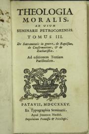 Theologia moralis, ad usum seminarii petrocorensis Tomo III