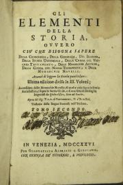 GLI ELEMENTI DELLA STORIA, OVVERO CIO' CHE BISOGNA SAPERE DELLA CRONOLOGIA, DELLA GEOGRAFIA, DEL BLASONE, DELLA STORIA UNIVERSALE, DELLA CHIESA. TOMO III