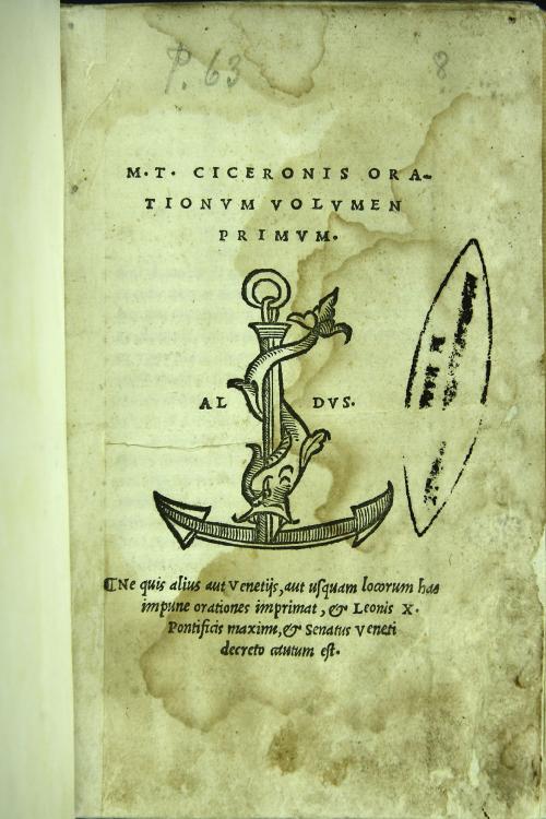 M. T. Ciceronis orationum volumen primum